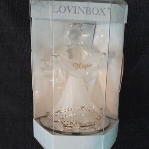 VTG 22 Kt Hand- Sculpted Crystal Angel of Hope